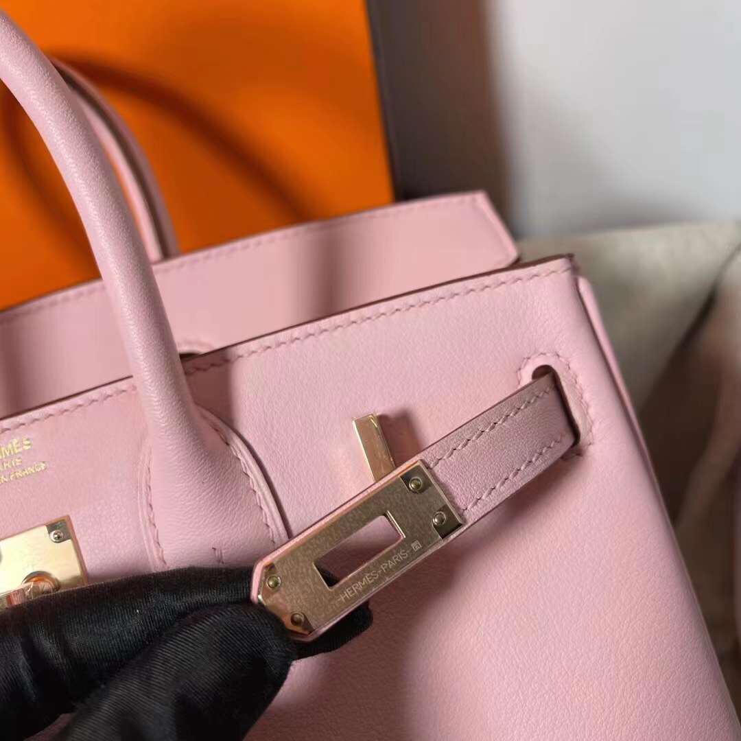 Hermes Birkin 30CM Swift Leather Handbag Pink